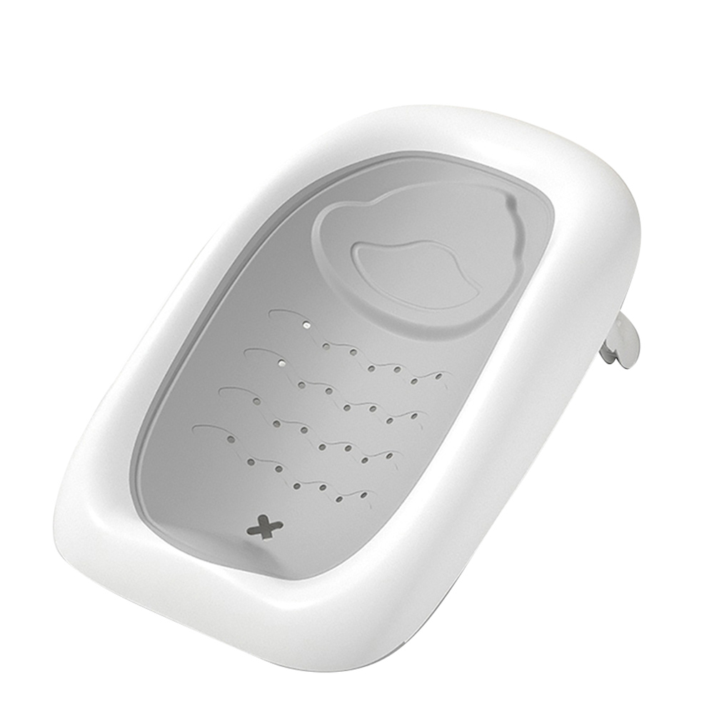 بايبي - كرسي استحمام للأطفال قابل للطي - رمادي