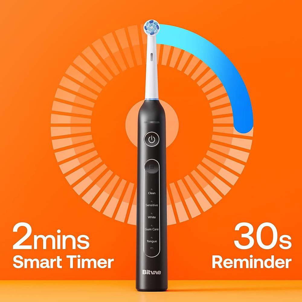 Bitvae - R2 Rotating Electric Toothbrush With 8 Brush Head
