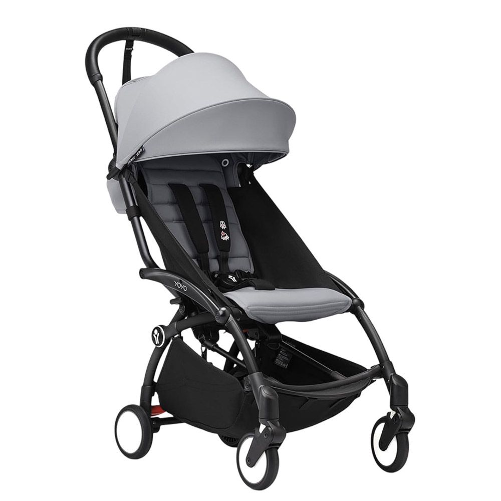 ستوك - عربية  أطفال كاملة يويو ٣   مع هيكل فرش ستوك - عربية  الأطفال لعمر 6 شهور+ - أسود/حجري