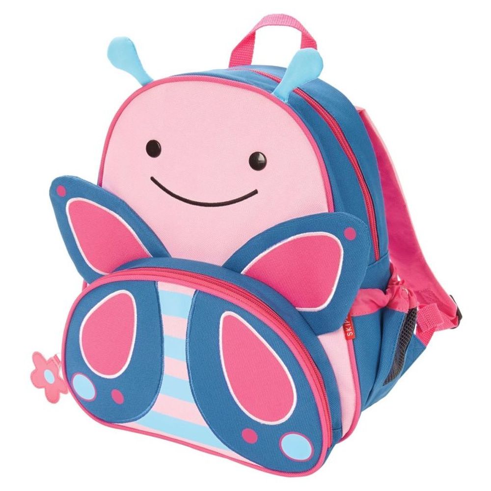 سكيب هوب - شنطة ظهر زو - 12.5 إنش وحافظة طعام زو - 325 مل - فراشة