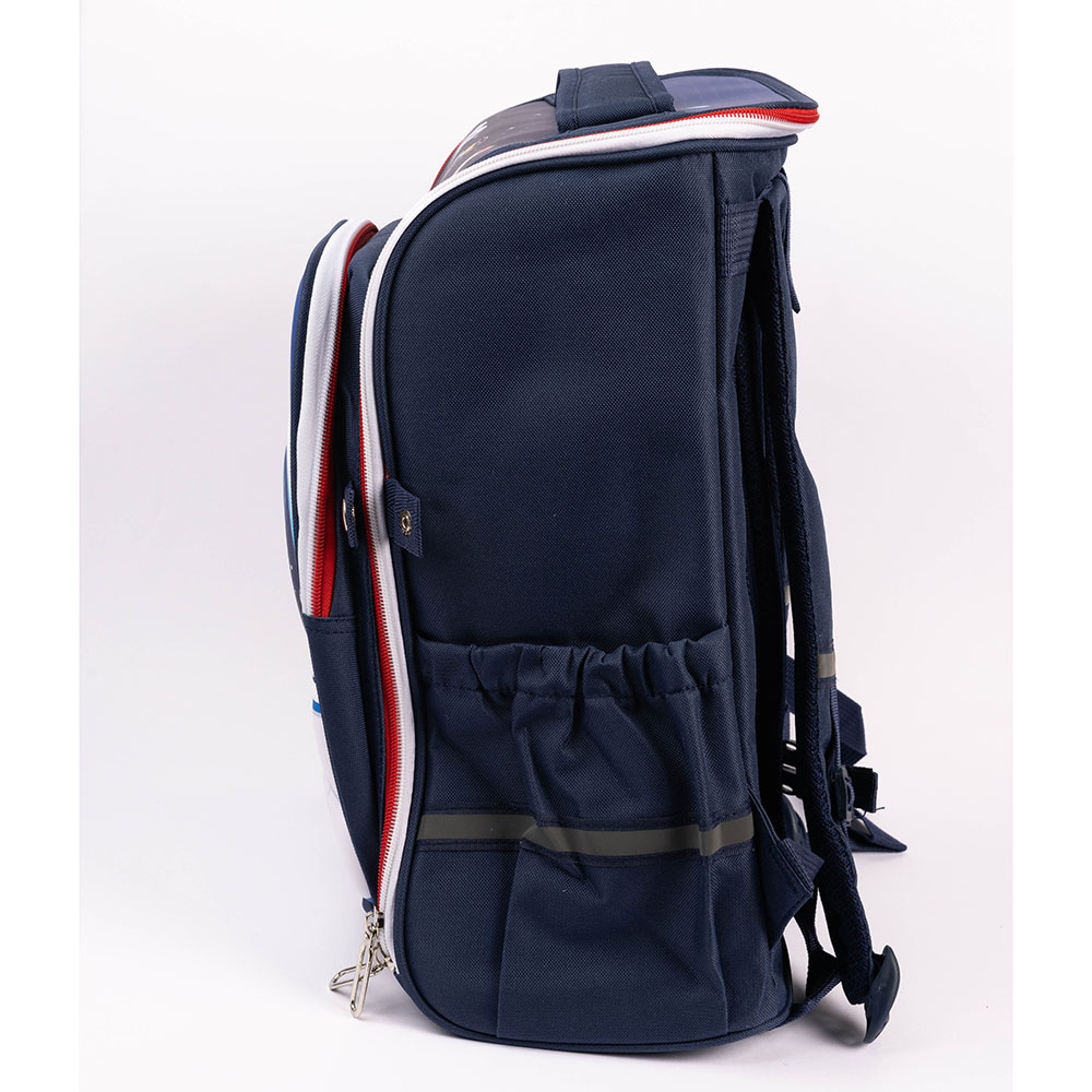 Cocobee - Stylish Astronaut Print Backpack, Adjustable Strap, Secure Zip, 14.9 Inches - Blue