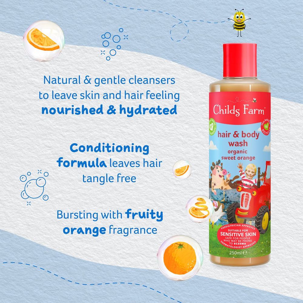 Childs Farm - Hair & Body Wash Organic Sweet Orange - 250Ml