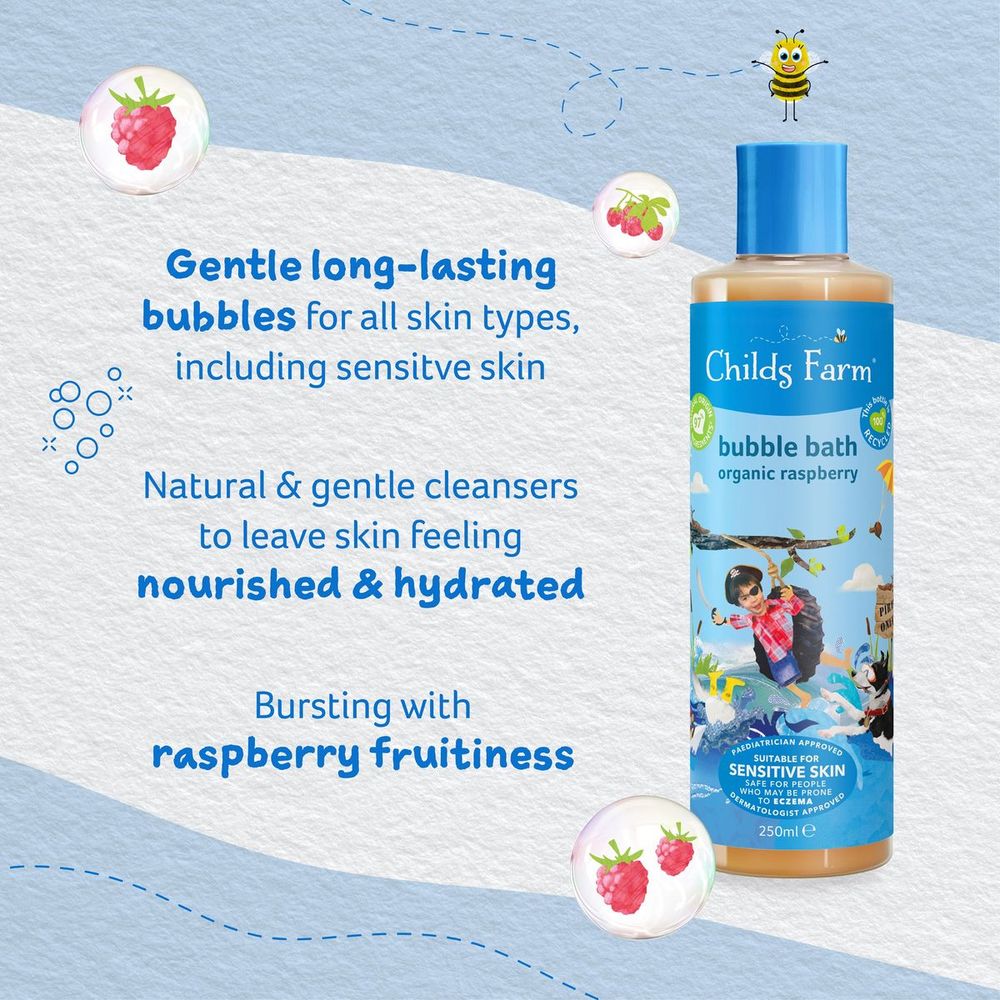 Childs Farm - Bubble Bath  Organic Raspberry Extract - 500Ml