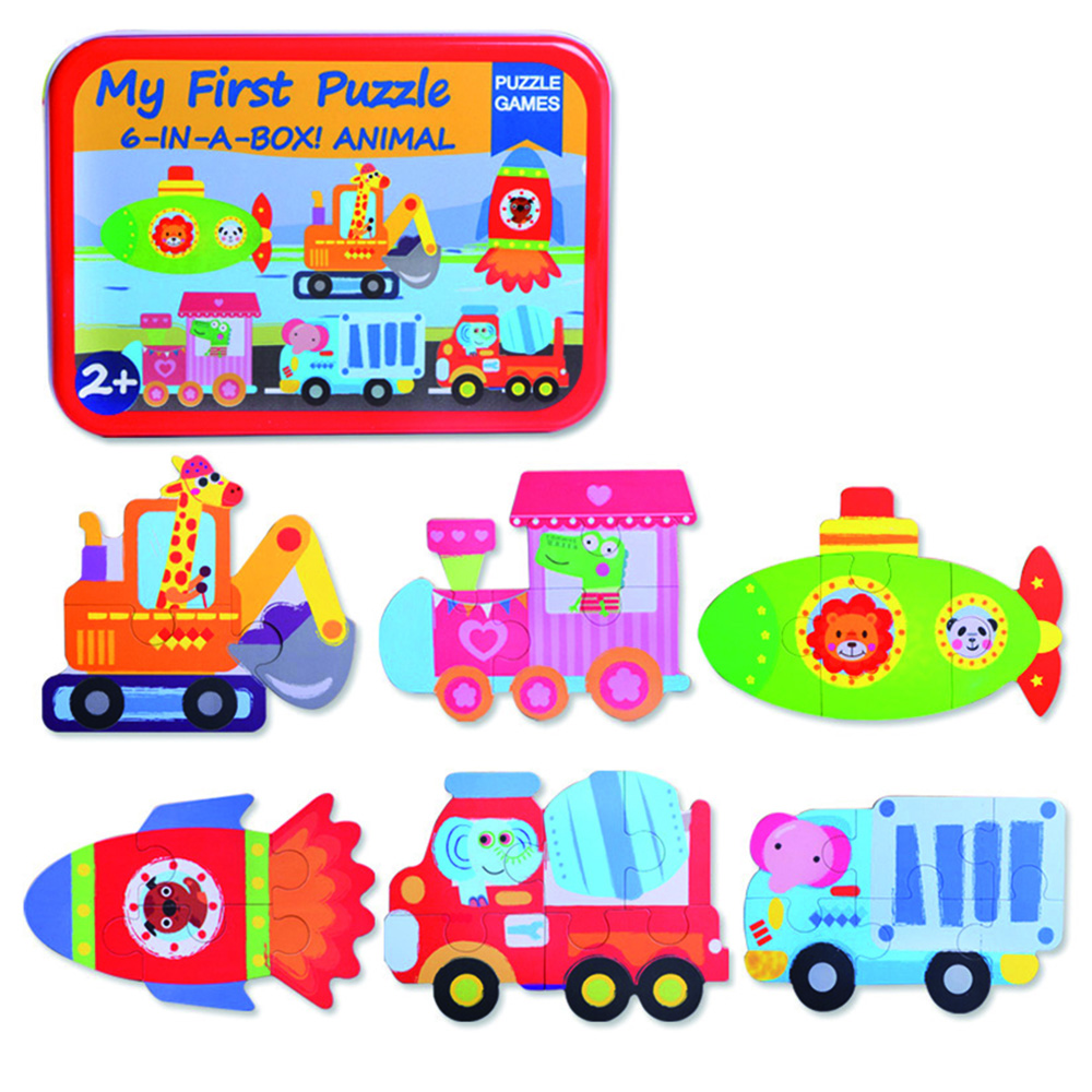Andreu Toys - My First Puzzle 6 In A Box Vehicles - 18pcs
