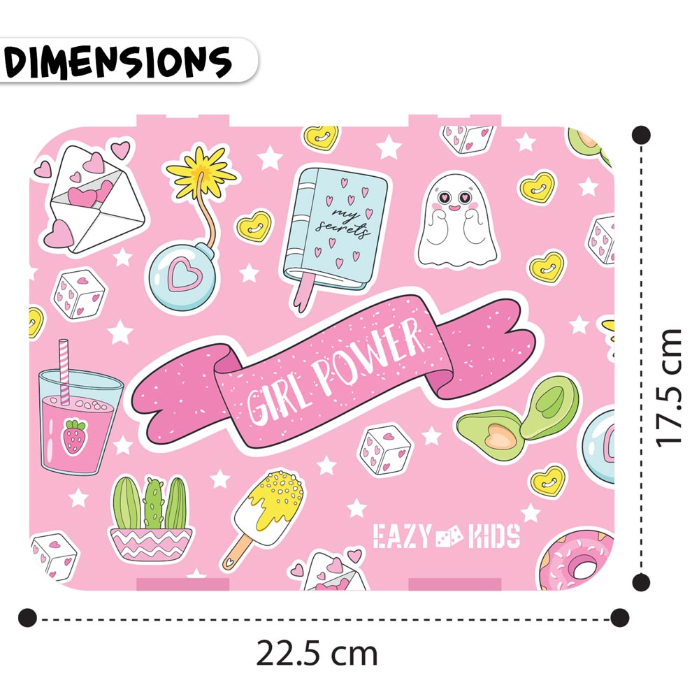 إيزي كيدز - مجموعة العودة إلى المدرسة - 17 إنش - جيرل باور - زهري وبنفسجي - 4 قطع