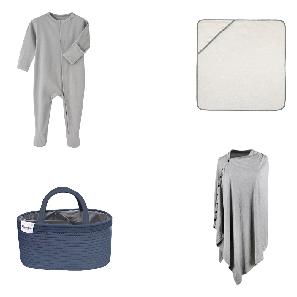 Feeding & Bath Support Personalized Gift Set - 6-9M - 4 Pc Set