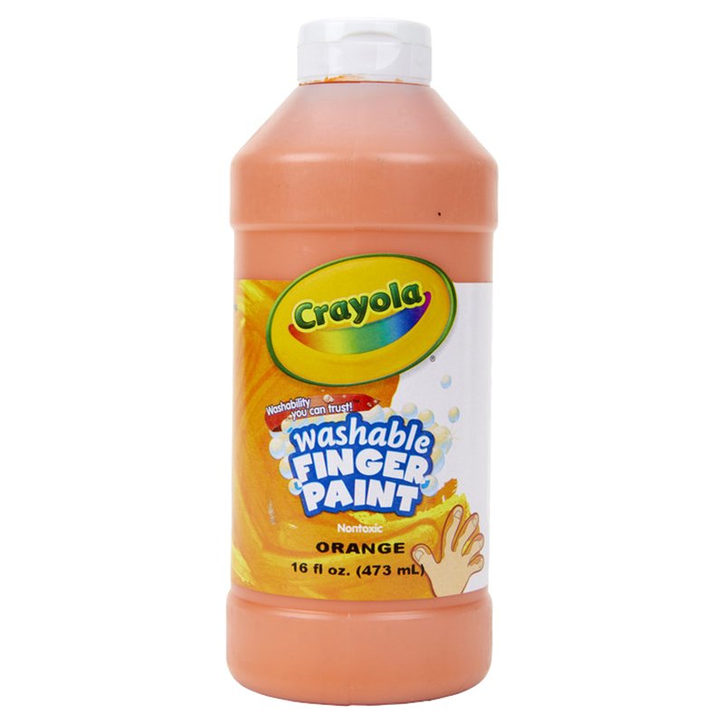 Crayola - Washable Fingerpaint Bottle - 473.17 ml - Orange