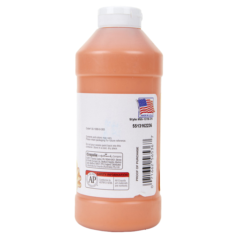 Crayola - Washable Fingerpaint Bottle - 473.17 ml - Orange
