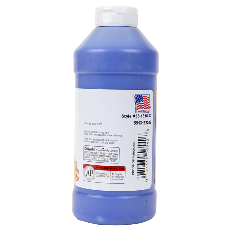 Crayola - Washable Fingerpaint Bottle - 473.17 ml - Blue