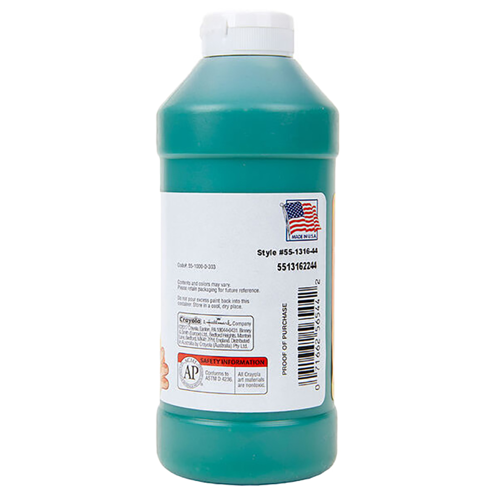 كرايولا - عبوة ألوان التلوين بالأصابع القابلة للغسل - 473.17 مل - أخضر