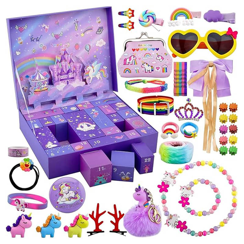 Brain Giggles Unicorn Advent Calendar - Purple