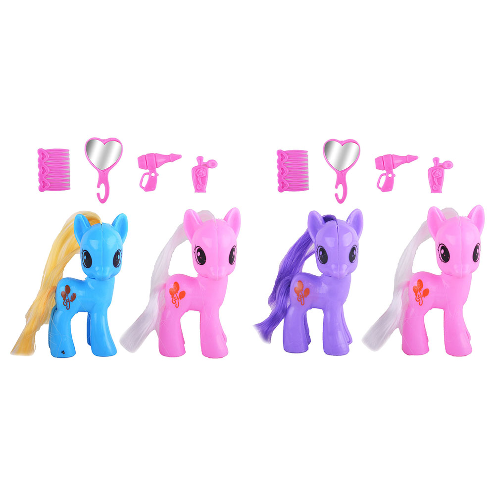 Kidzpro - Horse With Beauty Set - 6pcs - Color May Vary