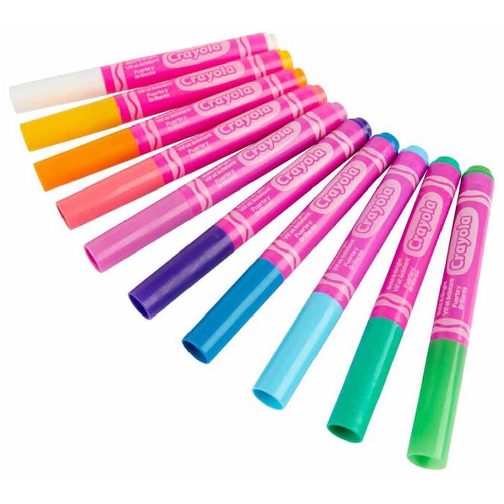 كرايولا - أقلام تلوين برأس عريض - عدد 10