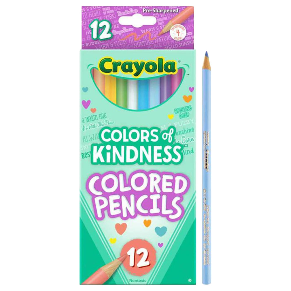 كرايولا - أقلام تلوين خشبية كولورز أوف كايندنس - عدد 12