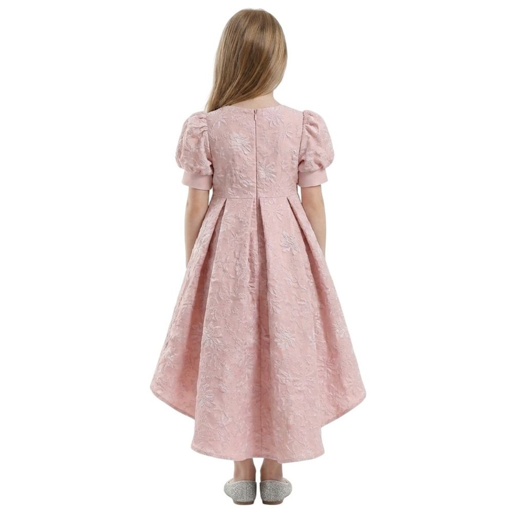 D' Daniela - Girls Tulle Floral Dress - Pink
