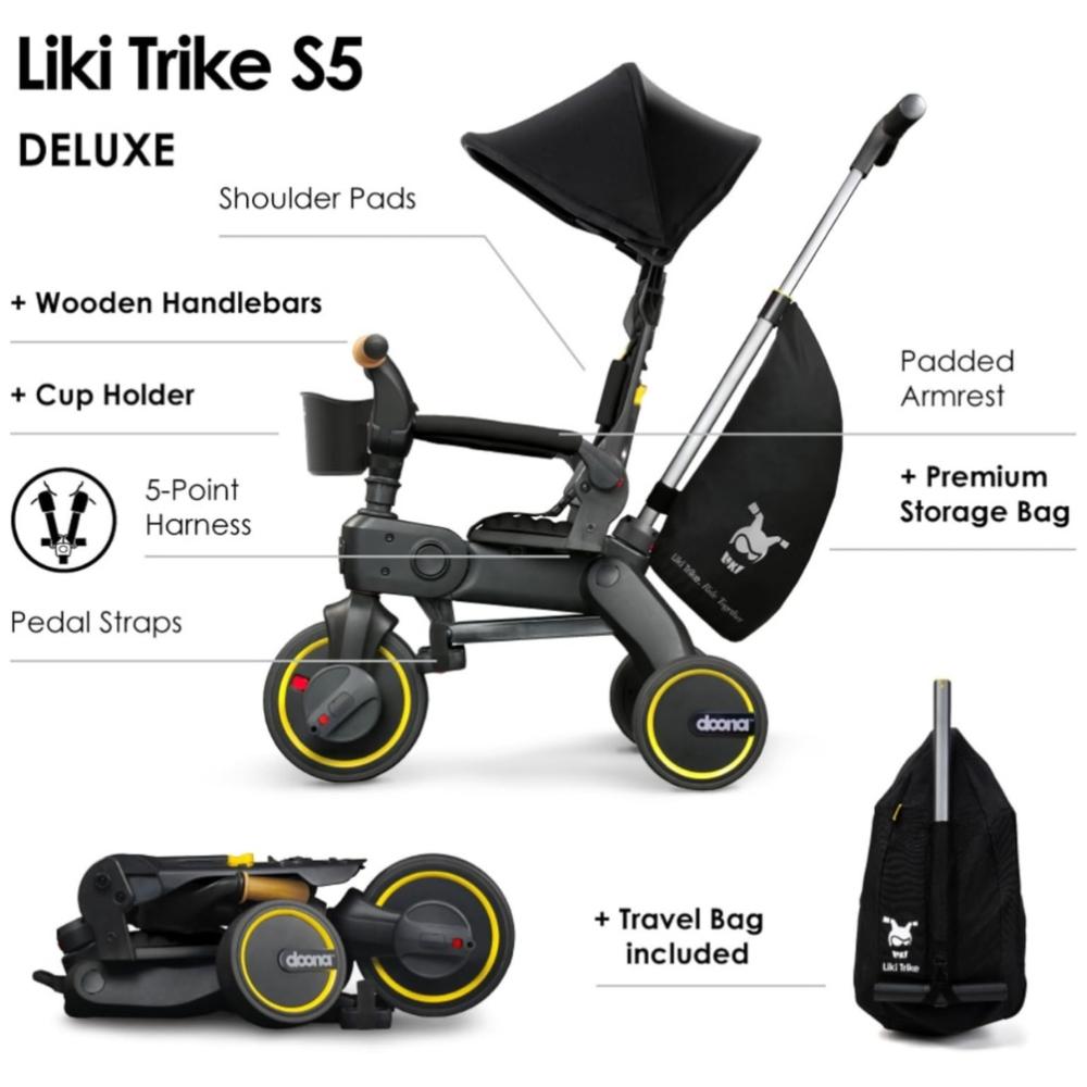 Doona - S5 Liki Trike - Nitro Black