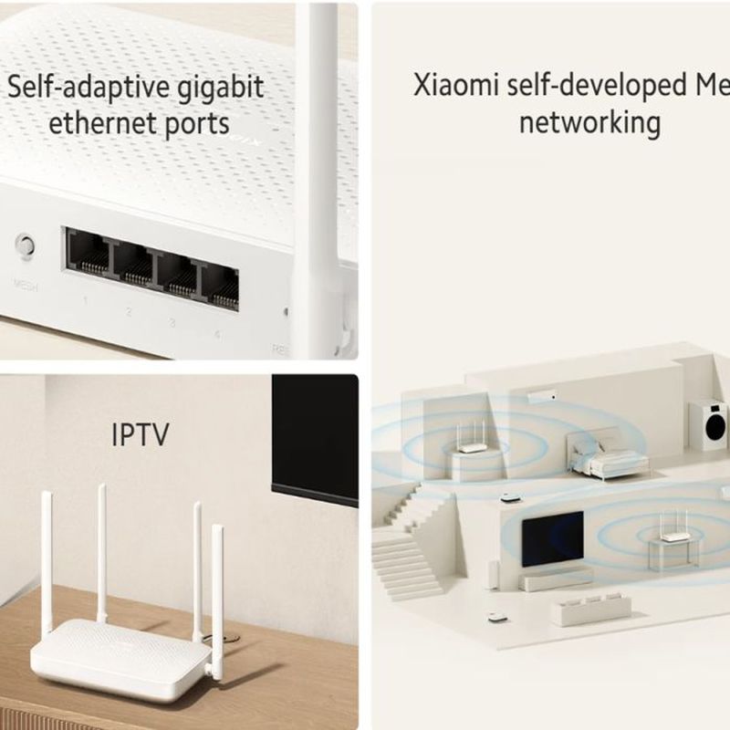 شاومي - راوتر WiFi 6 فائق السرعة - أبيض