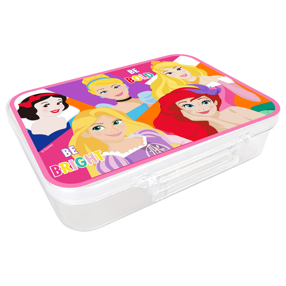 Disney - 4 Compartment Transparent Lunch Box - Princess