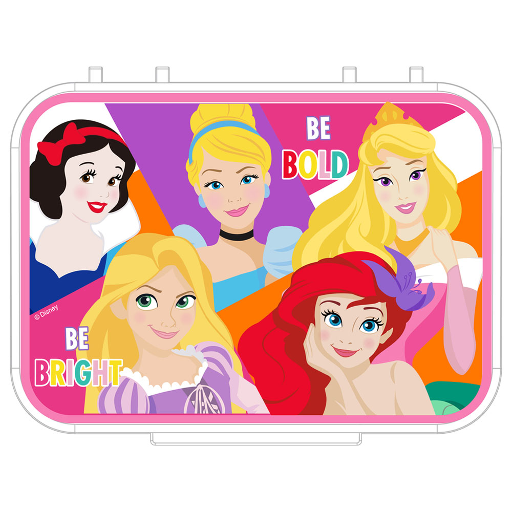 Disney - 4 Compartment Transparent Lunch Box - Princess