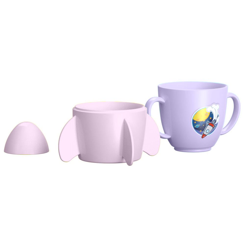 Generic - Rocket Appearance Baby Drink Cup - Purple - 260ml