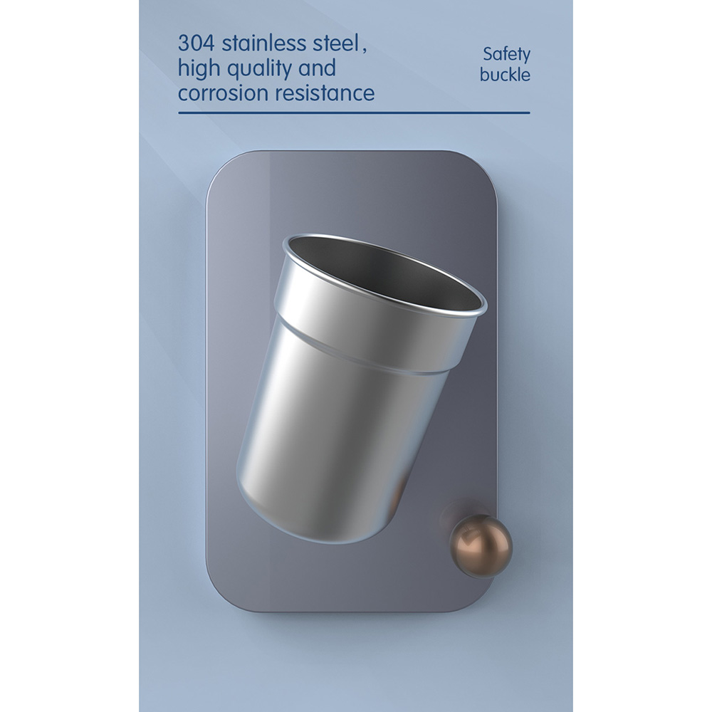 Generic - Stainless Steel Small Horn Water Cup With Straw - 350ml