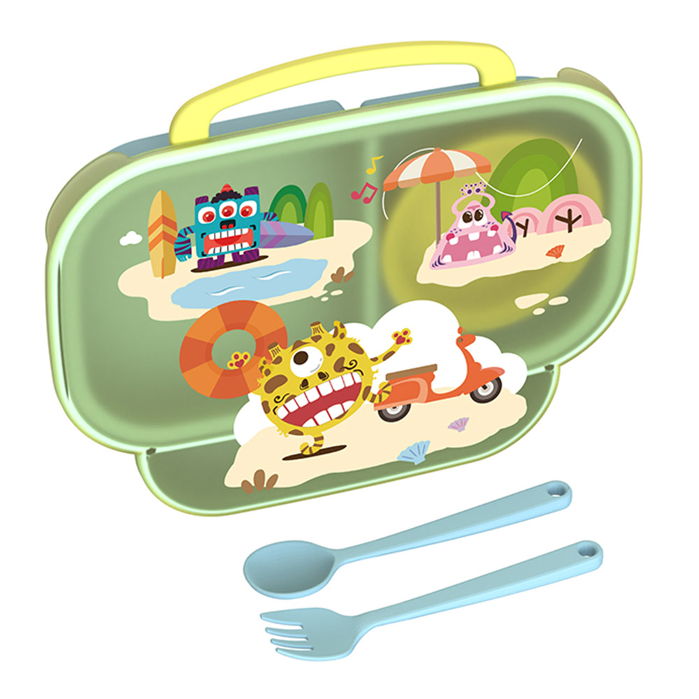 Generic - Compartment Food Plate Set - Yellow