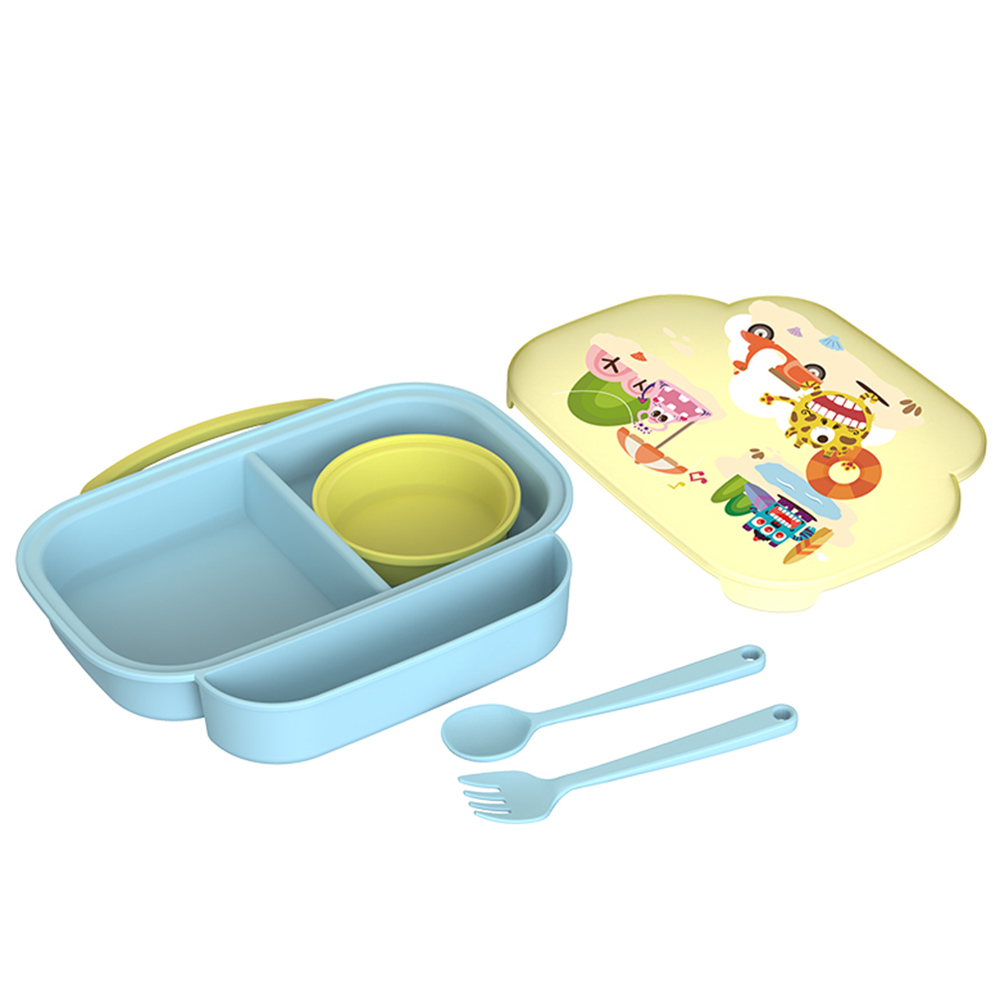 Generic - Compartment Food Plate Set - Yellow