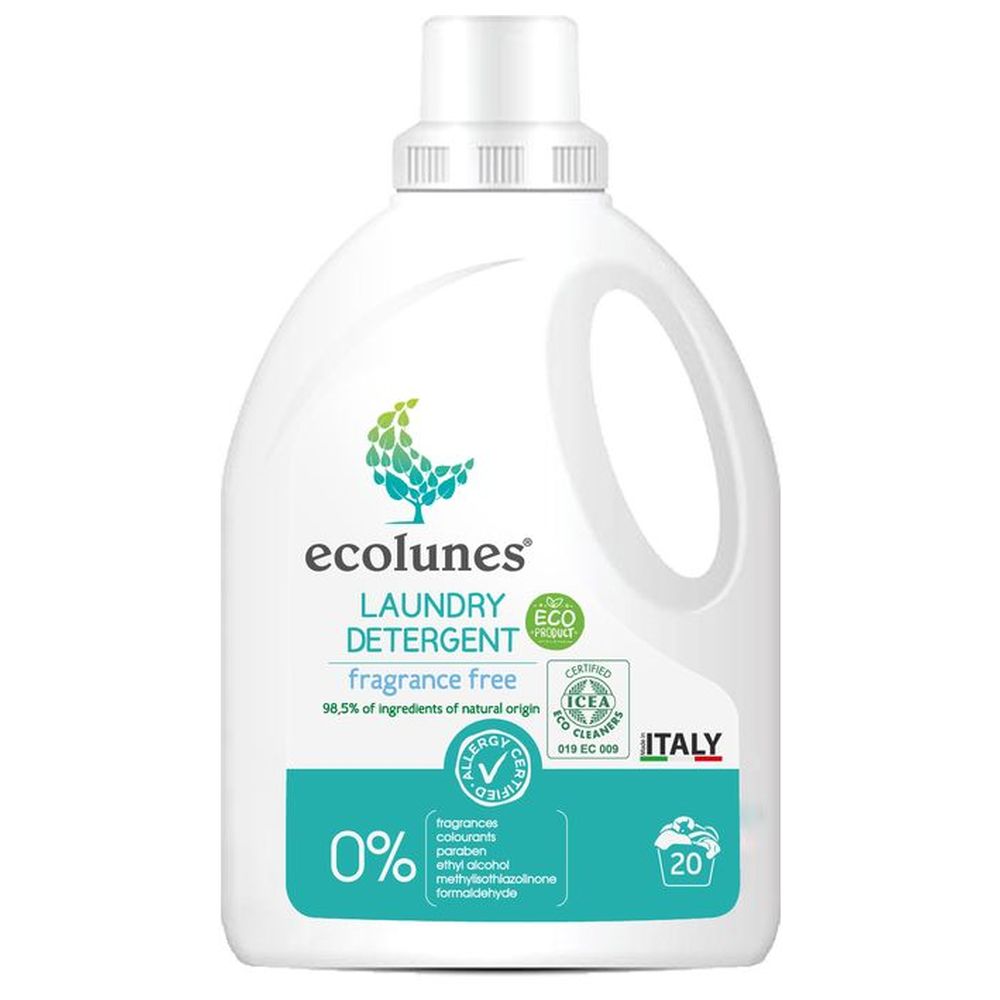 Ecolunes - Fragrance Free Laundry Detergent - 1000ml