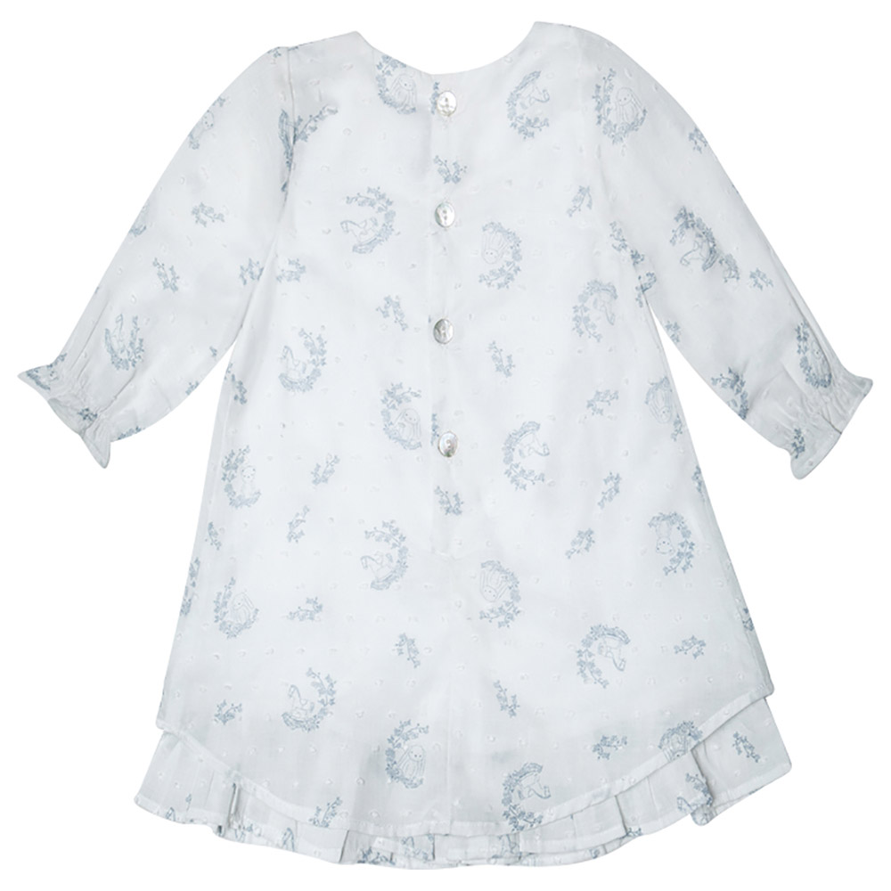 جولز & جولييت - فستان إليز بنقش أزهار - أبيض