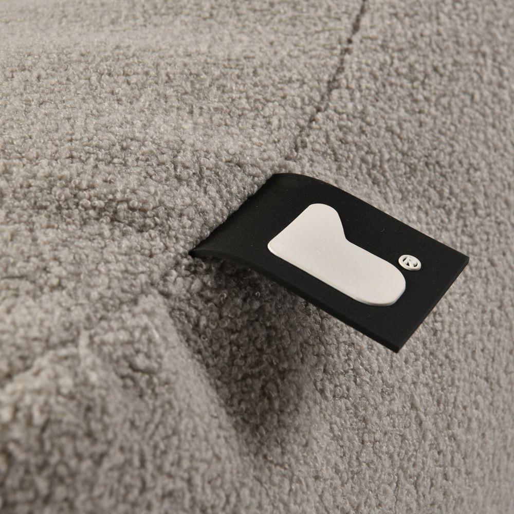 إكستريم لاونجنغ - بين باغ (بوف) تيدي - كبير - رمادي ناعم