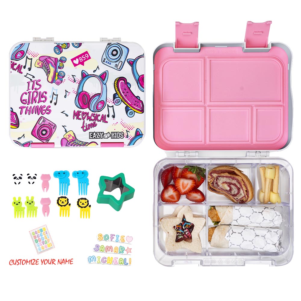 Eazy Kids - Bento Lunch Box with Sandwich Cutter Set - Its Girls Things
