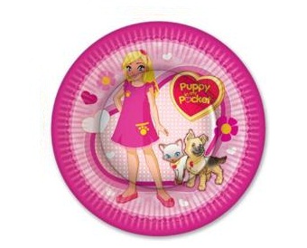 أطباق ورقية 7 بوصات - جرو في جيبي