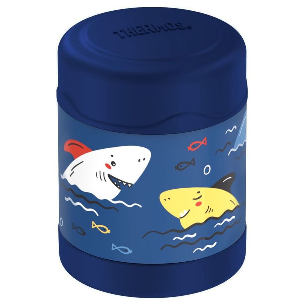 Thermos - Kids Funtainer Stainless Steel Food Jar - Sharks - 290 ml
