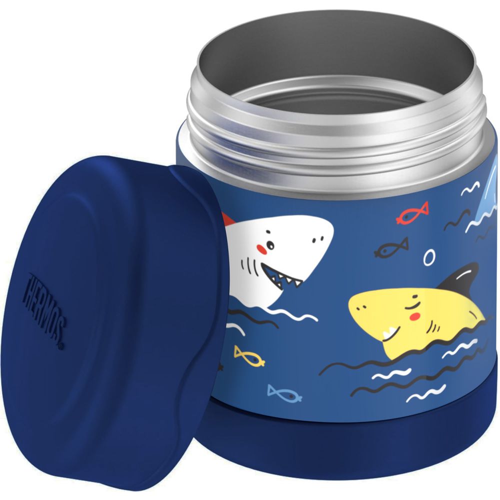 Thermos - Kids Funtainer Stainless Steel Food Jar - Sharks - 290 ml
