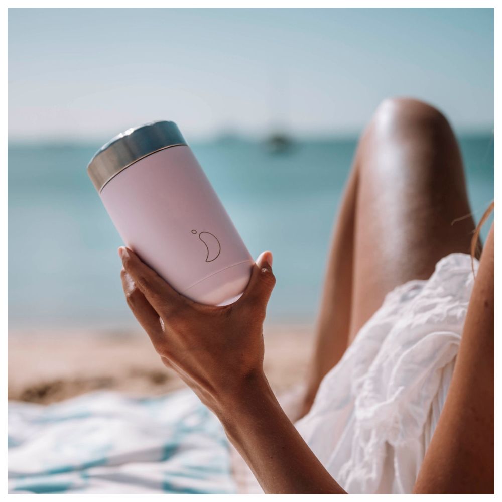 تشيليز - حافظة الطعام للتنقل - 300 مل - زهري وردي