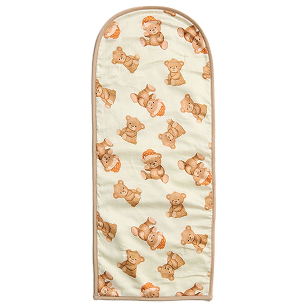 فانسي فلوف - مهد مواليد عضوي مع واقي فرشة - دب