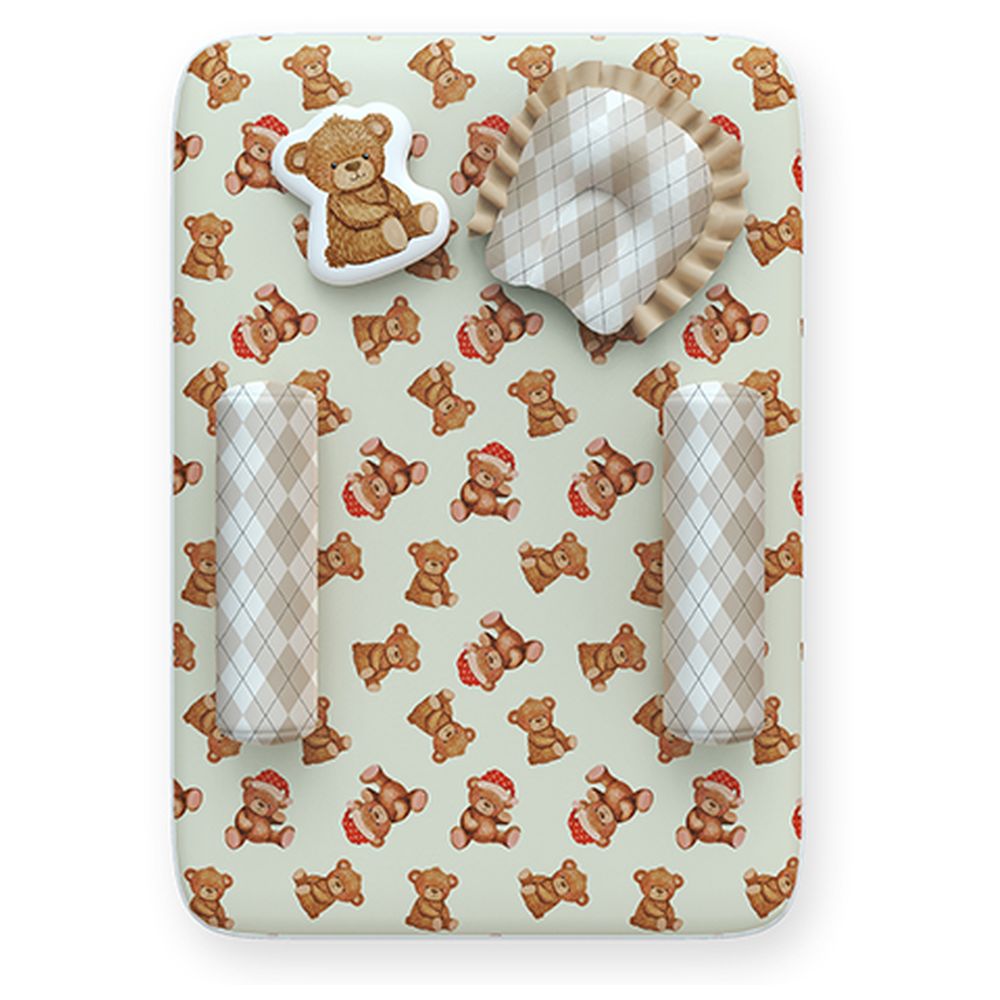 فانسي فلوف - طقم سرير حديثي الولادة العضوي - دب - عدد 6