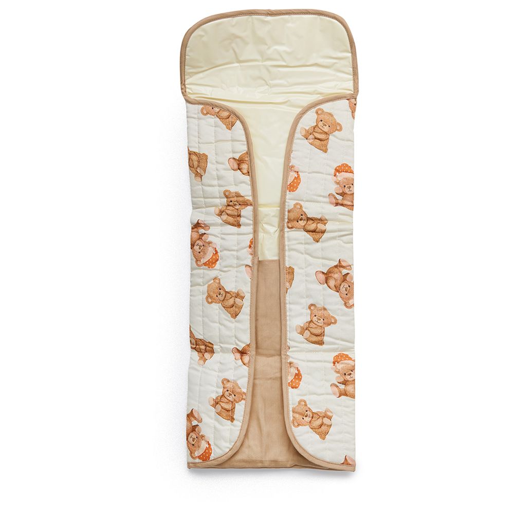 Fancy Fluff - Organic Portable Changing Mat - Cuddle Bear