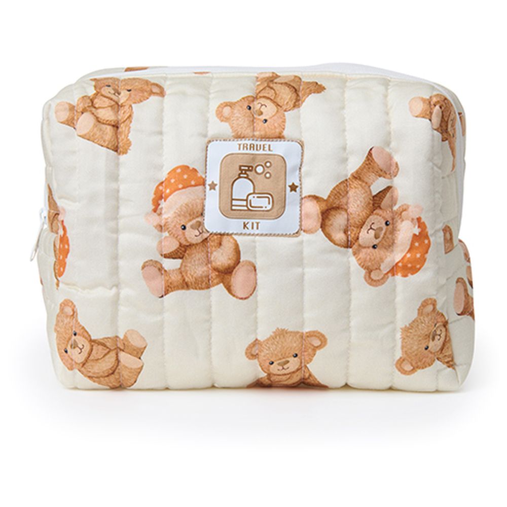 Fancy Fluff - Organic Ultimate Travel Kit - Cuddle Bear - 6 Pcs