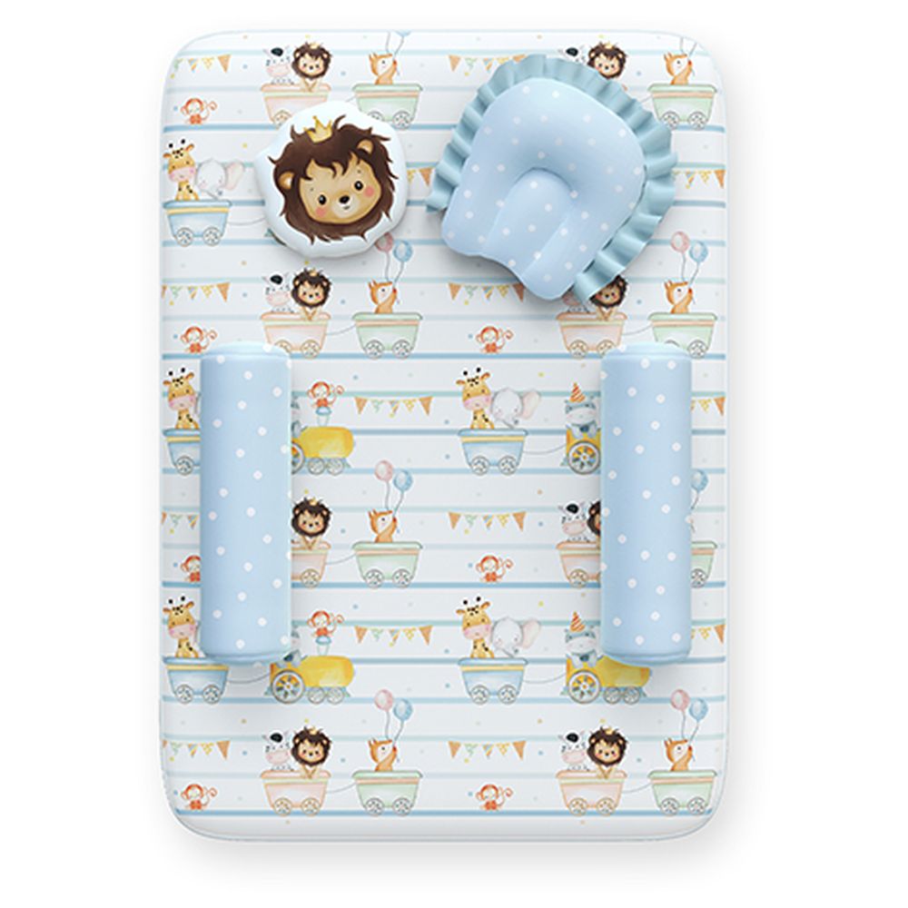 Fancy Fluff - Organic New Born Bed Set - Joy Ride - 6 Pcs