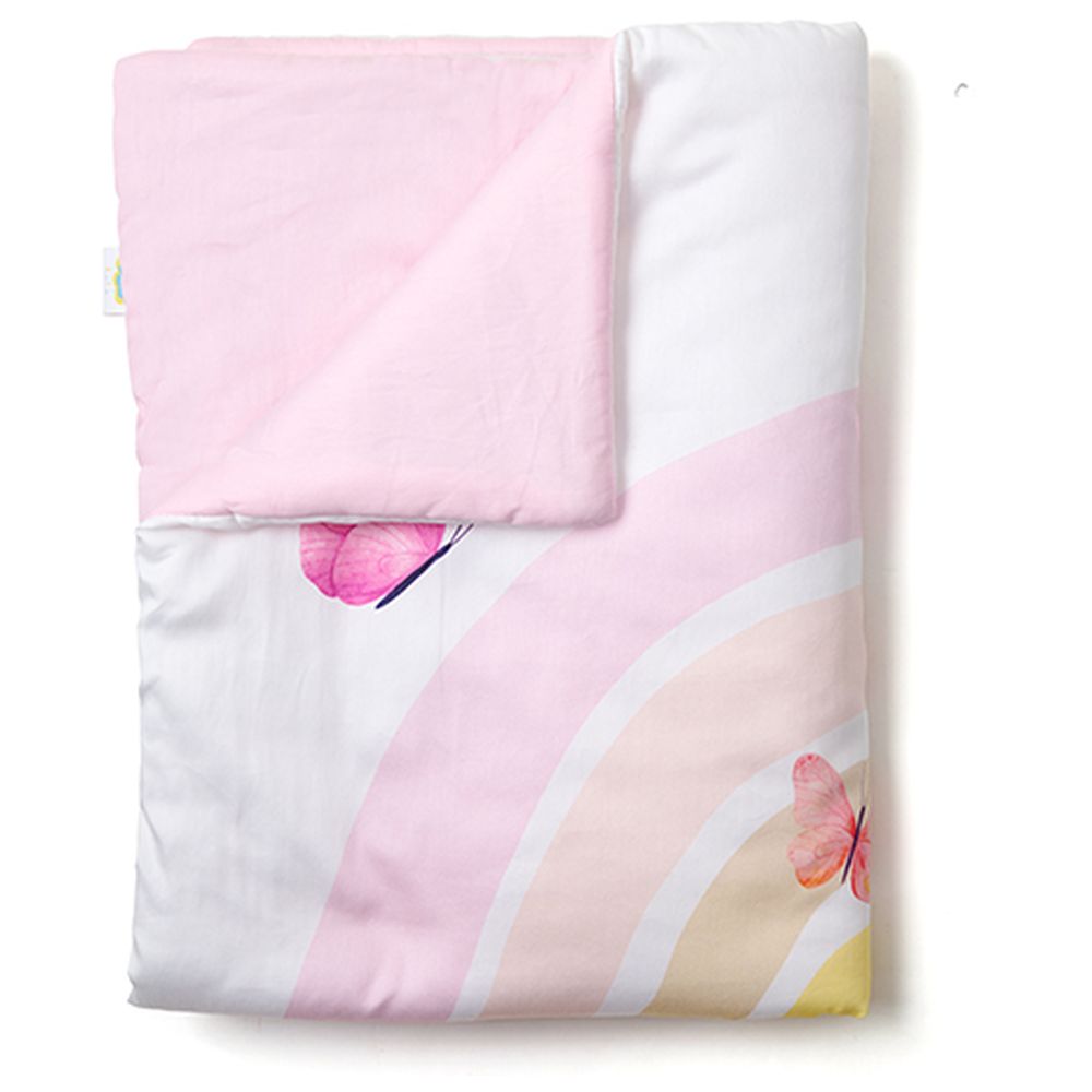 Fancy Fluff - Organic Baby Comforter - Rainbow Dreams