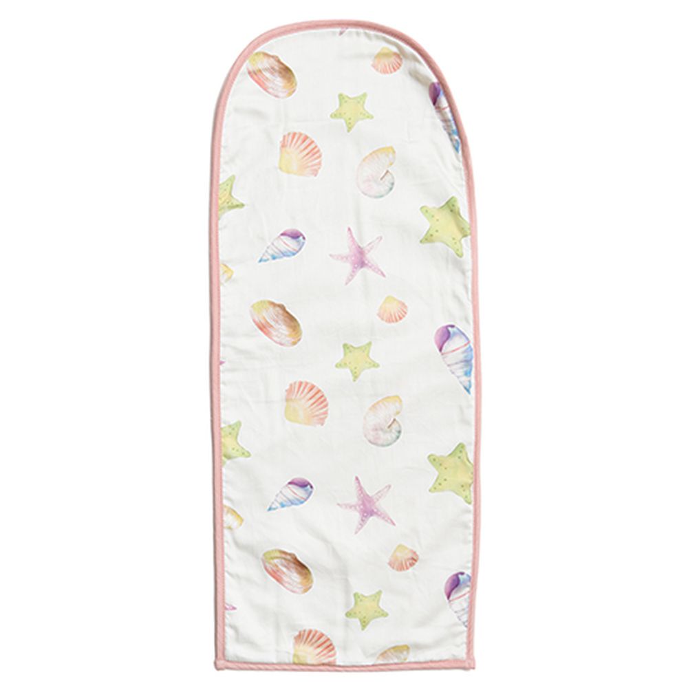 Fancy Fluff Organic Baby Cocoon With Protector - Sea Fantasy