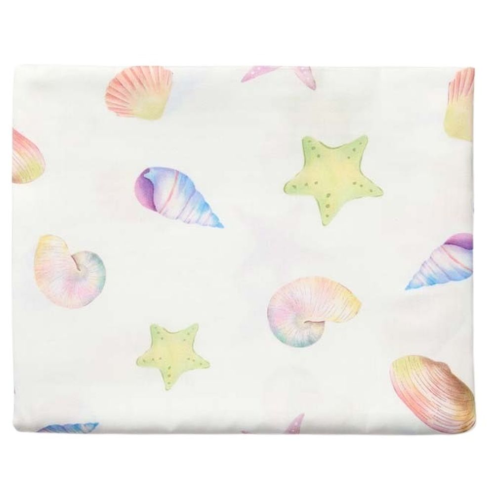 Fancy Fluff Organic Cot Bedsheet - Sea Fantasy