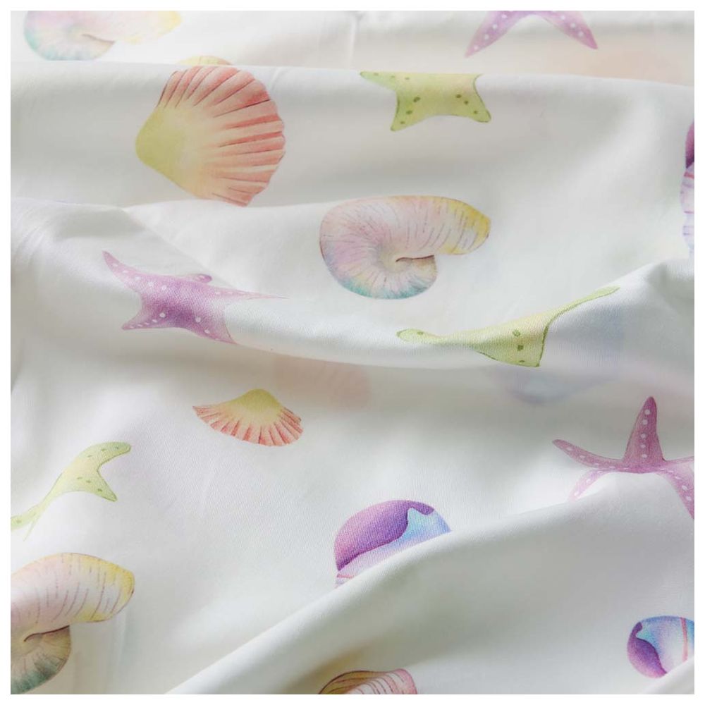 Fancy Fluff Organic Cot Bedsheet - Sea Fantasy