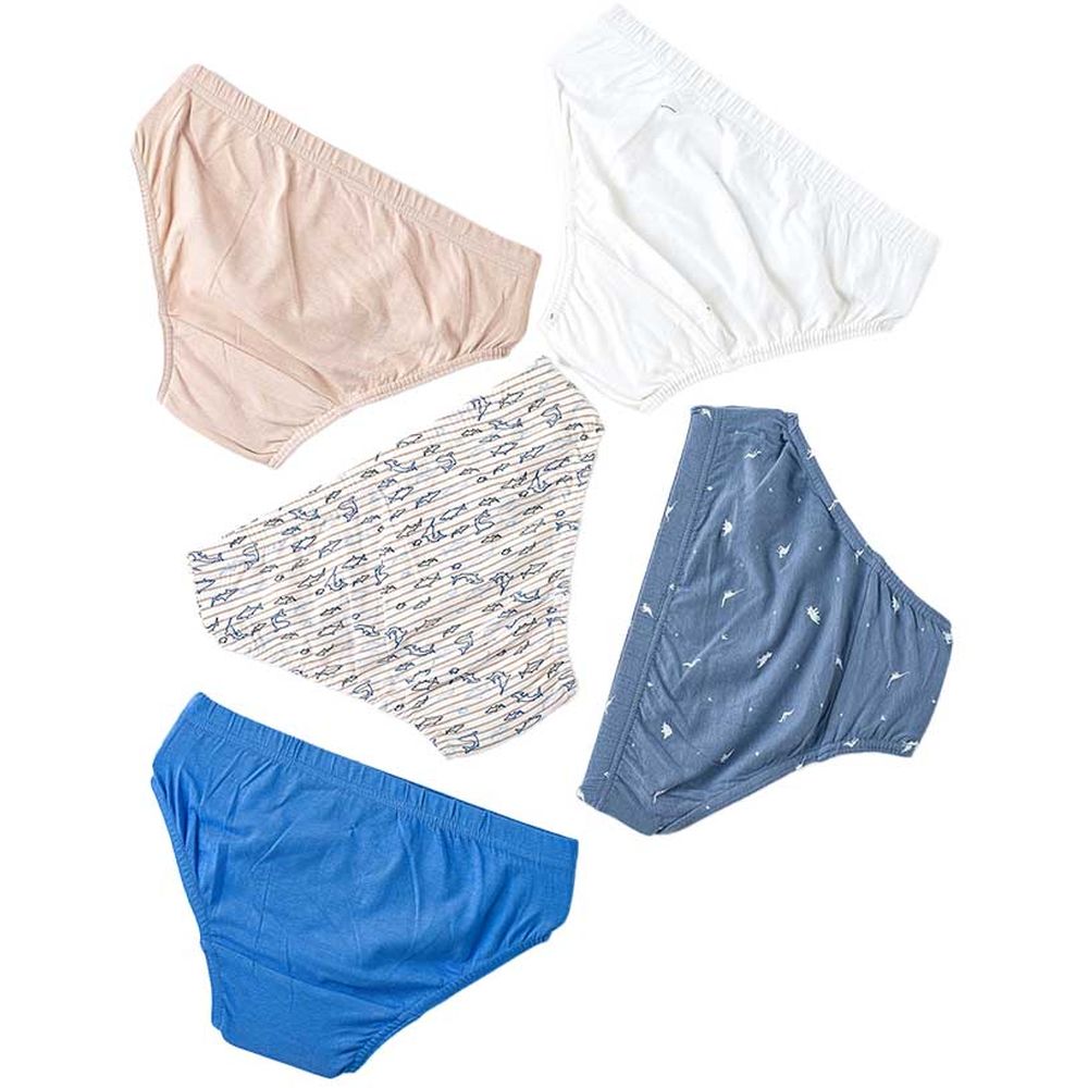Jam - 5pc-Set - Boy's Soft & Comfortable Briefs - Multicolor