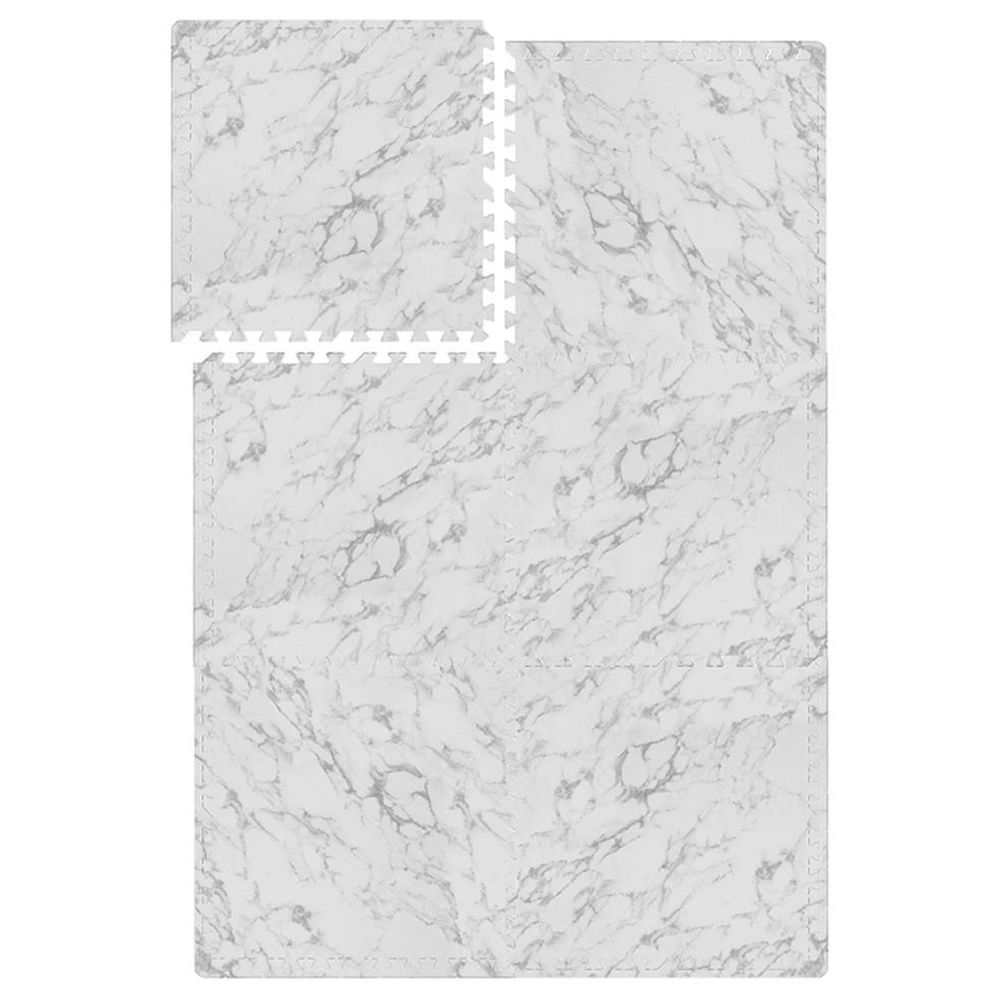 Bumble & Bird BabySafe Interlocking Foam Play Mat Tiles - Marble 6-Piece