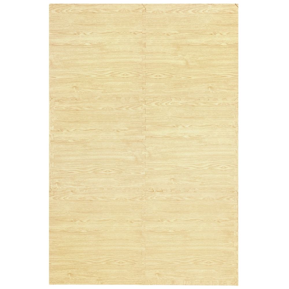 Bumble & Bird BabySafe Foam Play Mat Tiles - Hazelnut Wood 6-Piece