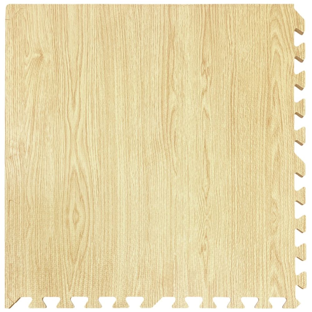 Bumble & Bird BabySafe Foam Play Mat Tiles - Hazelnut Wood 6-Piece