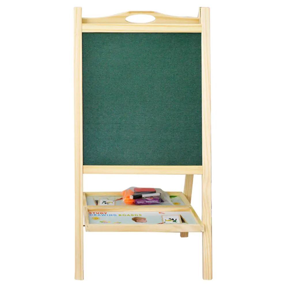 Factory Price - Magnetic Wooden Easel Board with Accessories & Abacus