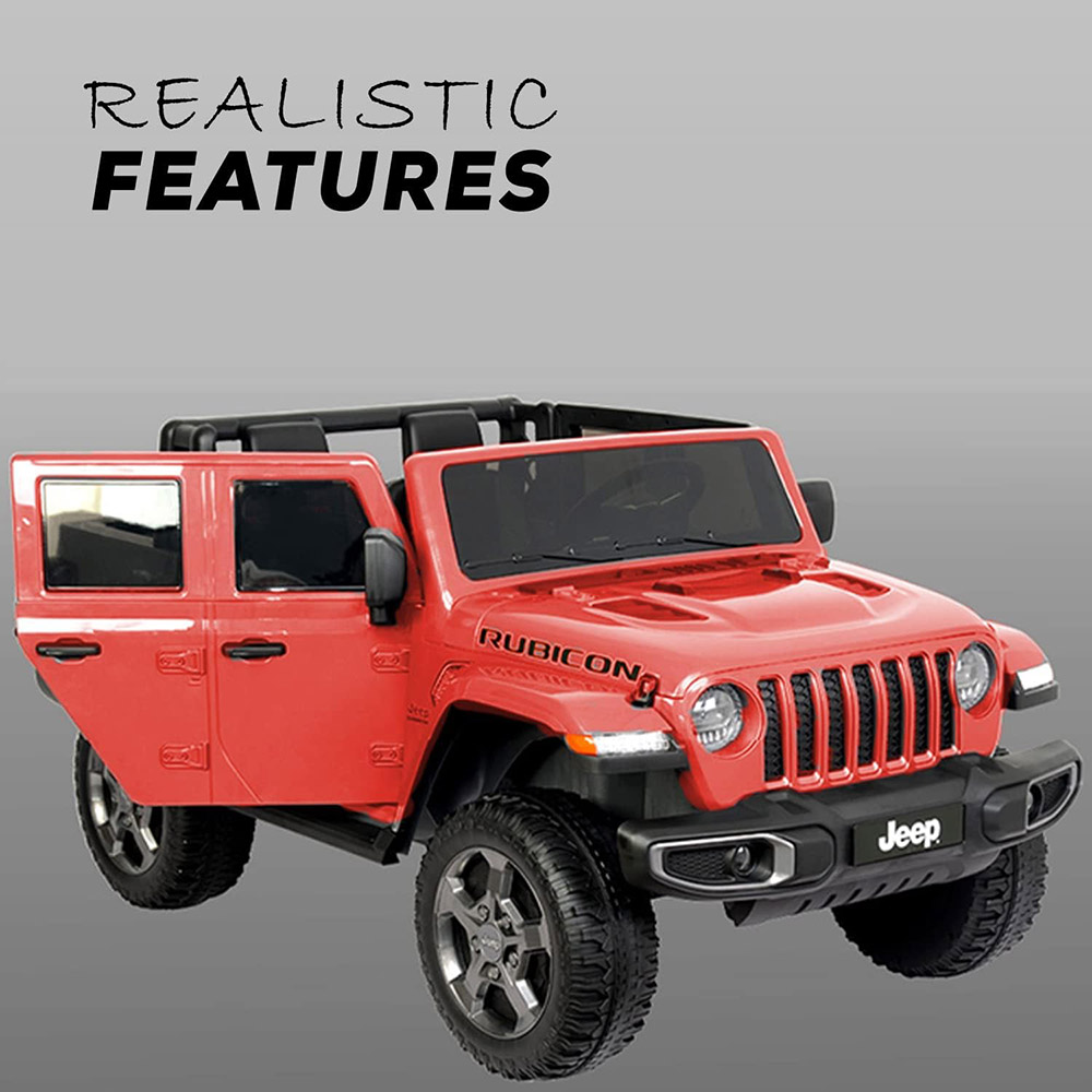 Jeep - Rubicon 2 Seater Kids Electric Car - 12V - Red